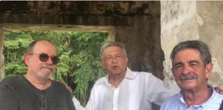 AMLO recarga energías en Palenque con Silvio Rodríguez y Miguel a Revilla