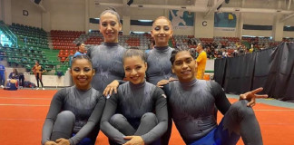 Halconas y Halcón UV ganaron medalla de oro en Gimnasia Aeróbica