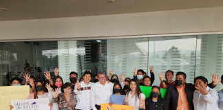 Con gritos de ¡Presidente!, ¡Presidente¡ reciben a Ricardo Monreal en Oaxaca