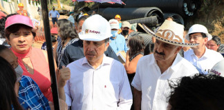 Supervisa Ricardo Ahued construcción del colector pluvial 21 de Marzo