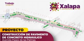 Por obra de pavimentación habrá adecuaciones viales en Paseo de las Palmas #Xalapa