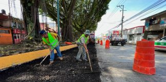 Corte de circulación en maestros veracruzanos por obras de asfaltado #Xalapa