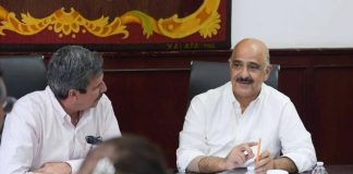 Alcalde Ricardo Ahued se reúne con Pablo Robles de Conagua .