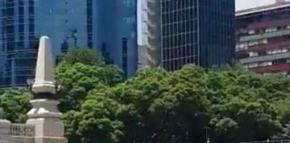 Rodada nudista en Paseo de la Reforma #CDMX .