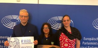 Soledad Jarquín arranca gira por Europa en busca de #JusticiaParaSol, su hija víctima de feminicidio en Oaxaca.