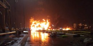 Confirma Pemex un muerto y un desaparecido por incendio en Refinería de CD Madero Tamaulipas.