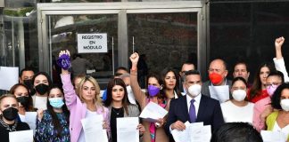 Diputadas federales del PRI denuncian ante FGR a Layda Sansores por violencia política de género.