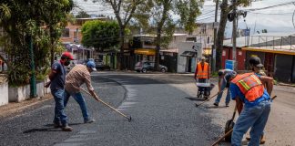 Continúa rehabilitación de pavimento en la avenida Miguel Alemán #Xalapa