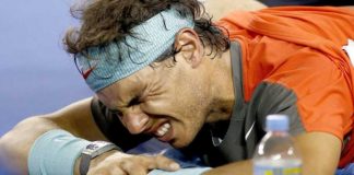 Nadal se va de Wimbledon por una fisura abdominal .