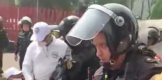 Así reciben en la cámara de diputados a jubilados y jubiladas del IMSS  .