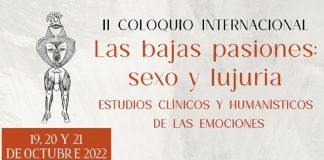 UV, sede del Coloquio Internacional “Las bajas pasiones: sexo y lujuria”