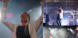 Desborda ánimo y alegría Manolo García durante su concierto en Málaga .