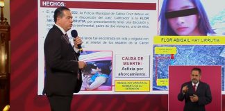 Confirma SSPC detención de 4 por muerte de Abigail en Oaxaca. Insisten que fue suicidio