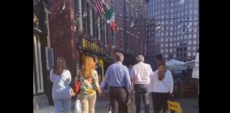 Ubican a Adán Augusto de compras en Boston, mientras avisa al Senado que no llegará a la plenaria