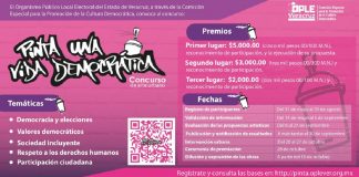 Ciudadanía en general: ¡Participa en el Concurso de Arte Urbano “Pinta una vida democrática” del OPLE Veracruz!