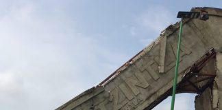 Colapsa arco ubicado en carretera Coatzintla – Poza Rica #Precaución