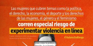 Mujeres periodistas con mayor riesgo de violencia en línea