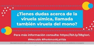 Confirma Secretaría de Salud 91 casos de viruela símica en México.