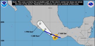 Toca tierra Lester en Guerrero, estela de lluvias causa afectaciones