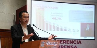 Cuitláhuac García Justifica detenciones ilegales y arbitrarias en Veracruz.