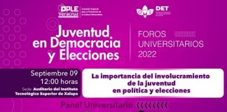 Iniciarán Foros Universitarios “Juventud en Democracia y Elecciones” .