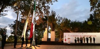 Asiste diputada a la conmemoración de la creación del Sistema de Protección Civil .