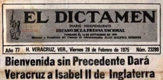 Isabel de Inglaterra en El Dictamen en 1975