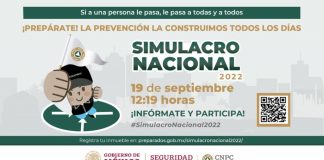 Listo el Simulacro Nacional 2022 para este lunes .