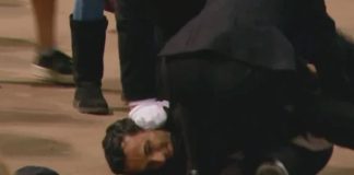 Detienen a sujeto que se abalanzó sobre féretro de la Reina Isabel II