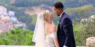 Cantante Aina Maro y atleta Orlando Ortega se casan en Miami .