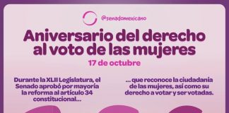 Conmemoramos 69 años de que el sufragio femenino fue reconocido plenamente en nuestra Constitución. #Senado