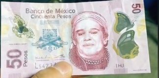 Alertan sobre billetes falsos de 50 pesos .