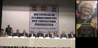 Reconocen a Mónica García Durán por sus 35 años de destacada trayectoria periodística .
