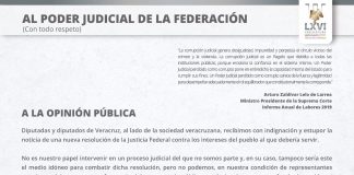 Pronunciamiento de Diputados del H. Congreso del Estado de Veracruz