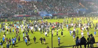 #Tragedia: Reportan más de 130 muertos y 200 heridos en un partido de fútbol en Indonesia.