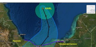 Lluvias intensas en Chiapas Tabasco y Veracruz: Karl se desplaza al sur sureste