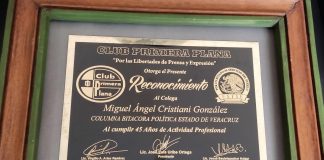 Reconocimiento del Club Primera Plana .