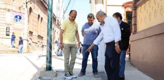 Supervisa Ricardo Ahued obra de rehabilitación integral en Clavijero .