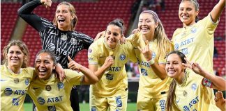 Tigres Vs América en la gran final de futbol femenil .
