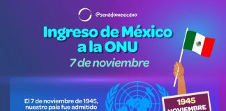 77 años del ingreso de México a la ONU. @senadomexicano