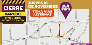 Este jueves, cierre parcial a la circulación en Rojano y Gutiérrez Zamora #Xalapa.