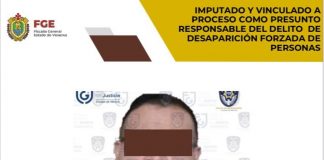 Vinculan a proceso a ex gobernador Javier “N” por desaparición forzada.