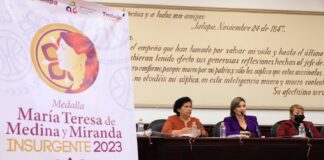 Presentan convocatoria a la medalla María Teresa de Medina y Miranda #Xalapa