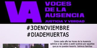 3 de Noviembre Día de Muertas #NiUnaMás #VivasNosQueremos