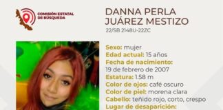 Ayúdanos a encontrar a Danna Perla Juárez Mestizo.
