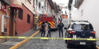 Fuga de gas del Callejón Rojas moviliza cuerpos de auxilio .