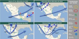 Continúa onda gélida en el país y lluvias muy fuertes en Quintana Roo y Veracruz .
