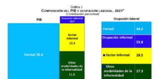 Economía informal en México alcanza el 23.7 % en el 2021: INEGI