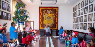 Recibe Presidente Municipal a la tradicional Rama del CAM 28