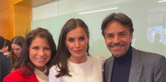Kate del Castillo, Alejandra Rosado y Eugenio Derbez se reúnen con la reina Letizia en Los Ángeles